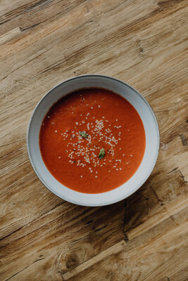 Kalte Rote Beete-Kichererbsen-Suppe